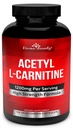 Divine Bounty Acetil L-Carnitina Capsule 1200 mg Per Servire - L Carnitina Supliment 120 Capsule vegetariene
