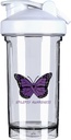 Epilepsie Conștiință 18 Ounce Shaker Sticla Drink Mixer Leak-proof Proteina de antrenament Shakes Masa de înlocuire Shakes sticle 500ML/18 Oz Alb