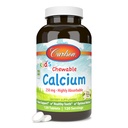Carlson - Kid's Chewable Calciu, 250 mg, foarte absorbabil, Bone & Teth Support, Optimal Wellness, Natural Vanilla Flavor, 120 comprimate