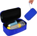Beautyflier Travel Carrying Case pentru Nebulizator portabil, Spațiu inhalator pentru copii și adulți, Inhalator Holder Astm transport sac cu Mesh Pocket pentru Medicină și alte elemente esențiale, albastru (Doar cauza)