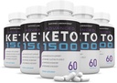 (5 ambalaj) Advanced Keto 1500 Keto pastile 1275MG Formula nouă și îmbunătățită conține Apple Cidru Oțet extra Fecioară Olive Pulbere de ulei de ceai verde 300 capsule