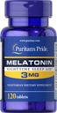 Puritani Mândrie Melatonină 3 Mg Tablete, 120 Conte