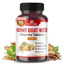 Ultra Horny Goat Weed Tongkat Ali Maca Root Tribulus - Creșterea energiei, rezistență și performanță cu Fadogia Ashwagandha Ginseng L-Arginine (90 Conte (Pachetul de 1)