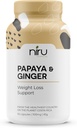 Papaya Ginger de Costa Rica - Niru Life. Blue Zone Papaya Ginger Capsule. Single Origin Papaya Seeds and Ginger Root Blend. Digestive Support, Detox, & Metabolism Boost. 90ct. 500mg Caps.