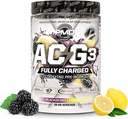 MPD Sports ACG3 complet încărcat - Electrizant Pre Workout pulbere - High Energy & Pump Pre Workout pentru bărbați și femei pentru a maximiza focus, Endurance & Performance - BlackBerry Lemonade (30-60 Serviri)