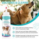 Dog Ear Cleaner, Spala Urechea pentru Câini & Pisici, Urechea Dog Îndepărtarea Părului Pudră, Tratamentul pentru Infecția urechii animale de companie, Elimină eficient Debris, Waxy, Buildup și Odor ureche, Soothes mâncărime și urechi inflamate