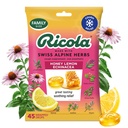 Ricola Honey Lemon cu Echinacea Cough Drops, 45 Count, Delicious Throat Relief & Care, Oral Anestezic, natural aromat