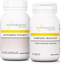 Integrative Therapeutics Bundle with Cortizol Manager, 30 Tablets - Capsule de vitamina C bufete 1000 mg, 60 Capsule Vegane - Supliment de stres cu Ashwagandha * - Suplimentul imunitar cu antioxidanți