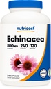Nutricost Echinacea 800mg, 240 capsule - Capace vegetariane, Non OMG, Gluten Free, 120 Servings