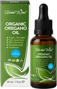 Ulei organic de Oregano - 1 Fl Oz (30ml), 80% Carvacrol USDA Picături lichide organice de ulei de Oregano, concentrate pe plante, non-GMO, Suplimente vegetale