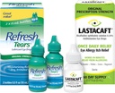Bundle of Refresh Tears Lubricant Eye Drops, 2 Count (Pachet de 1) + Lastacaft Once Daily Eye Allergie Itch Relief Drops, 60 Day Supply, 0.17 Fl Oz (Pachet de 1)