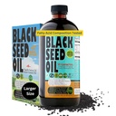Premium Black Seed Seed Oil Liquid 16 oz - Sugar Free 3 Luna Aprovizionare Antioxidant Turkish Black Cumin Seed Oil - 3X Thymochinone First Cold Press Vegan, Halal, Sweet Sunnah