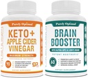 Doar Optimal Premium Keto pastile + Apple Cider Otegar Capsule cu mama + Premium Creier Supliment - Nootropic Creier Booster pentru Focus, Claritate, Îmbunătățirea Memoriei, Concentrare & mai bine Mood