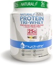 E-hidrat Tri-Whey Pulbere de proteine Gluten gratuit BCAA + Electroliti Hidrate Recover, Vanilie, 1,3lb Tub
