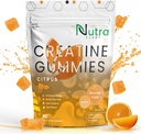Creatin Monohidrat Gummies - 5 g guma de mestecat Monohidrat pentru bărbaţi şi femei - creşte puterea, musculare constructor - Boosts Energy & Focus - scăzut calorii, Vegan & Gluten gratuit 
