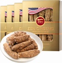 4 cutii de Premium Large American Ginseng Root (4oz pe cutie) - Non-GMO, Gluten Free Wisconsin Ginseng. Stimulează imunitatea, energia și rezistența pentru bărbați și femei