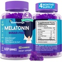 Melatonina Gumies 30mg pentru adulți - puterea maximă Melatoninei Gume pentru relaxare și soothing, Exogene Melatonina Supliment cu FOS pentru Imun, Sanatate si pH Balanta, Sugar Free -120 Counts