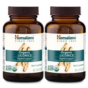 Himalaya Organic Licorice, 120 de zile de aprovizionare - Digestive Health Supplement for Upset Stomac, Ocazional Blooting and Heartburn - USDA Organic, Vegan, Non-GMO, Non-DGL, Gluten Free, 60 Caplets, 2 Pack