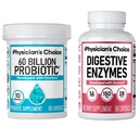 Alegerea medicului - Optimal Gut Health Bundle: 60 Miliarde Probiotic 60ct + Enzime digestive 90ct pentru Digestive Comfort și suport imunitar