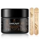 Silajit Resin cu acid fuzilic & Trace Minerale, Original Siberian Shilajit Pure cu 85+ Acid humic Supliment Gel pentru Energie & Sistem imunitar - 100 Serving / 50g