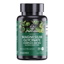 PlantFusion Vegan Magneziu Glycinate Complex 400 mg - Absorbție ridicată și biodisponibilitatea - Chelated - Sprijină relaxarea musculară, somn, Cardio Health, Stress Relief, și producția de energie - Non OMG