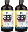 Herbs Premium Black Seed Oil - Gluten Free, Non OMG, Cold presat Nigella Sativa SIDA în Digestive Health, Immune Support, Brain Function - 16 Fl Oz (Pachet de 2)