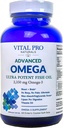 Vital Pro Naturals - avansat Omega Wild Prins Norvegian ulei de pește cu 2350 mg de mare potențial Omega 3 suplimente acid gras EPA DHA și DPA pentru creier și inimă 60 Softgels (Packing May Vary)