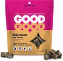 Good Good Good Skin + Coat Dog Supplements; Sprijină pielea sănătoasă și un strat lucios; Tratamente moi masticabile cu Omega-3 Acidi grași, și vitamina E; Probiotice; 90 Aroma naturale Chews