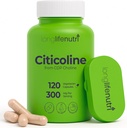 LongLifeNutri Citicoline (CDP-Choline) 300 mg, 120 Capsule vegetariene, 4 Month Supply, GMP Certified, Made in USA