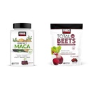 Force Factor Maca & Beet Soft Chews Bundle cu 60 Maca Chews şi 60 Beet Chews pentru energie, rezistenţă şi Heart Health