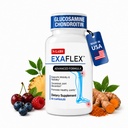 N-Labs ExaFlex Glucosamine Chondroitin MSM, Capsule Bromelain - Suplimente comune pentru bărbaţi şi femei cu extract Boswellia, Turmeric şi Quercetin - Susţine sănătatea comună - Made in USA - 60 Capsule