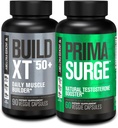 Fabrica Jacked Build XT 50+ Zilnic Constructor musculare (90 capsule) PRIMAsurGE Testosteron Booster pentru bărbați (60 capsule) pentru vitalitate, creștere musculară și energie