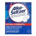 Alka- Seltzer Extra Concentration Arsuri la stomac Relief Efervescent Antiacide Tablete, Rapid Indigestie Relief, 24 Ct