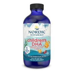 Nordic Naturals Childrens DHA, Căpșuni - 8 oz pentru copii - 530 mg Omega-3 cu EPA & DHA - Dezvoltarea creierului & Funcția - Non-GMO - 96 Serviri