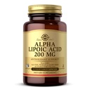 Solgar Alpha Acid lipoic 200 mg, 50 Capsule vegetale - Suport antioxidant - Ajuta la reciclarea glutationei, vitaminei C & E, CoQ-10 - non-GMO, Vegan, Gluten Free, Dairy Free, Kosher - 50 Servings