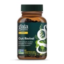 Gaia Herbs Gut Revival - Herbal Digestive Supplement to Support Gut Health - Made with Astragalus, Gotu Kola, Jujube & More - Free from Dairy, Soy & Gluten - 60 Vegan Capsule (60 Servings)