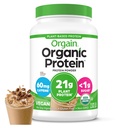 Orgain Organic Vegan Praf de proteine, cafea cu gheaţă - 21g Proteină de plante, 60mg de Cafeina, Cafenea Net scăzut, Nu Ingrediente Lactoză, Nu Adăugat zahăr, Non-GMO, Pentru Shakes & Smoothies, 2.03 lb