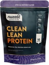 Nuzest - Pudră de proteine din mazăre - Proteină din lean curată, Pulbere de proteine pe bază de plante din Vegan Premium, Dairy Free, Gluten Free, Agitaţie de proteine fără OMG, Mocha, 8,8 oz