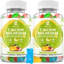 Calciu Magneziu Zinc Supliment cu vitamina D3, Gume de calciu fără zahăr pentru bărbați pentru femei, Gume de magneziu de mare potențial pentru oase și mușchi și sănătate imună, arome mixte - 120 Conte