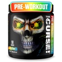 JNX SPORTS Blestemul! Praf de antrenament pre pentru barbati si femei, cofeina, Beta-Alanina, Creatina, L-Citrulina, 50 Serviri, Aroma bomboanelor aur 