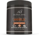 Shield Alergia Suport Imun pentru Câini de Alpha Dog Nutriție - 7 Complex de pulbere de ciuperci nutriționale + Vitamina C pentru a stimula imunitatea - până la 60 Serviri pentru câini Rasa mici, 54g