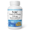 Factori naturali N-Acetyl-L-Cysteine 500 mg - Sprijină ficatul şi plămânii sănătoşi - Suplimentul antioxidant sprijină sistemul imunitar Sănătate - 90 Capsule vegetariene (90 Servings)