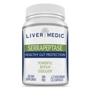 Serapeptază Pure Digestive Proteolitice Enzime Enteric cretate Premium Sanatos Gut Protectie si Vegan de suport hepatic pentru Sinus, Respiratie si Sanatate NonGMO (60 Capace)