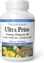 Factori naturali Ultra Prim Evening Ulei Primrose 1000mg, O sursă naturală de Omega-6 GLA, 90 Softgels