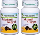 Planeta Ayurvda Lakshadi Guggul - Comprimate de plante, 100% naturale - 2 sticle (Fiecare flacon conține 120 comprimate)