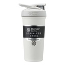 BlenderBottle Strada Shaker Cup Izolat din oțel inoxidabil sticla de apă cu whisk sârmă, 24-Ounce, alb