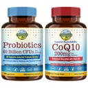 Terranics Probiotics & CoQ10 Bundle, Heart & Digestion Health, 60 miliarde Probiotice, Bioactive Coenzime Q10 200mg, Extra Virgin Olive Oil, Bundle & Save