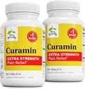 Terry natural curamina Extra Putere - Curcumina & Boswellia pentru suport circulatie sanatoasa - Supliment turmeric pentru a sprijini articulatii, sanatatea musculara si productia de Endorphin - 60 comprimate (Pachet de 2)