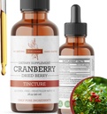 Cranberry Tincture - Extract organic de afine lichid, alcool - supliment Herbal gratuit - Made in USA