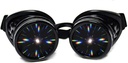 GloFX Black Caddled Difraction Goggles, Tinted Lenses, Limited Edition 